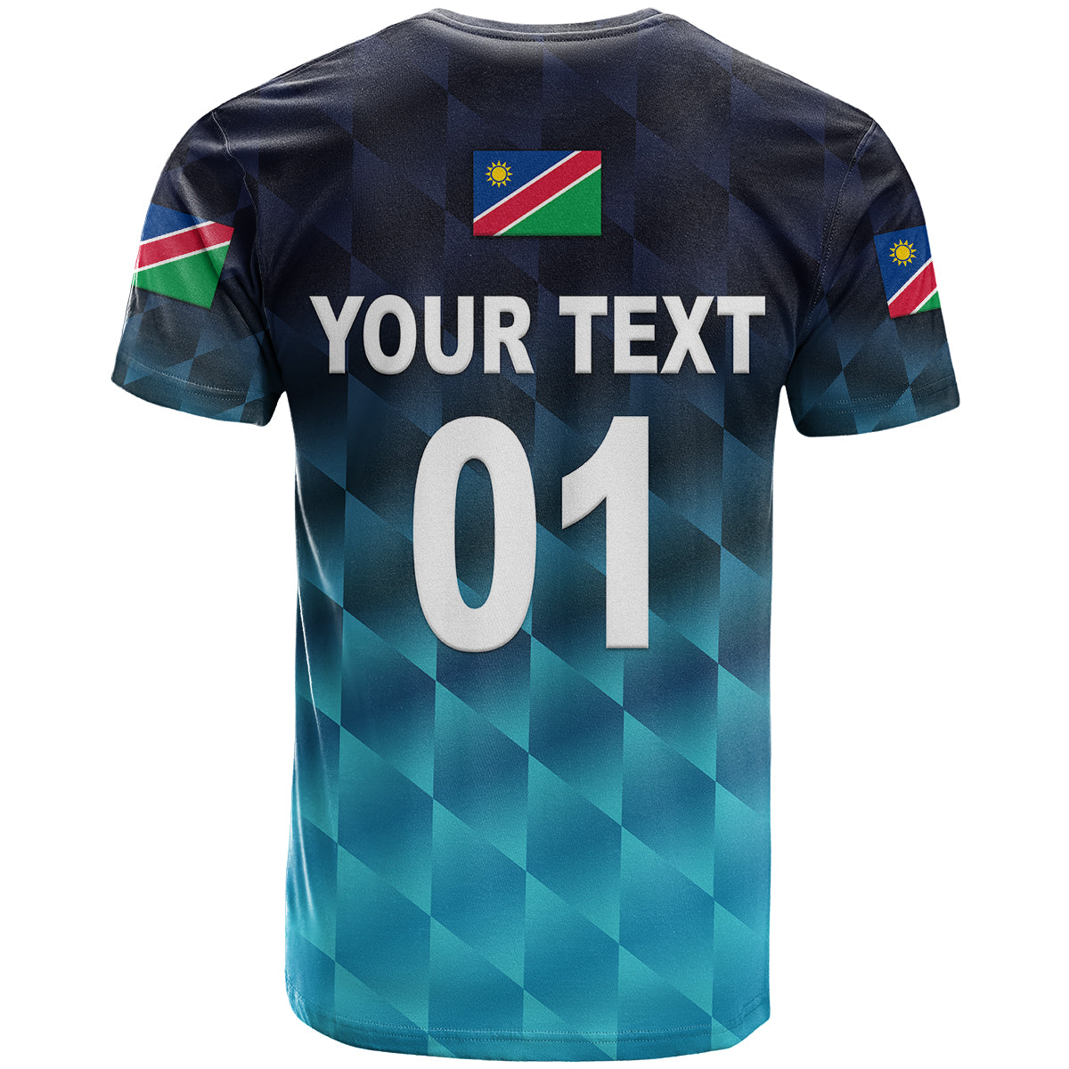 Custom Namibia Cricket T-Shirt Unique Style Blue Graphic Tee