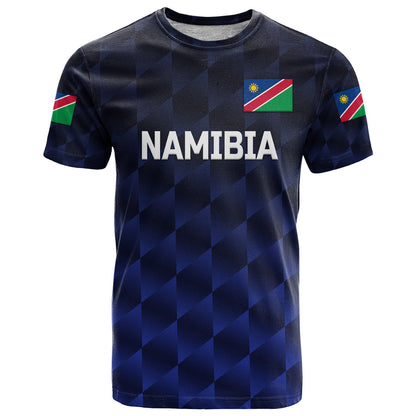 Custom Namibia Cricket T-Shirt Unique Style Navy Graphic Tee