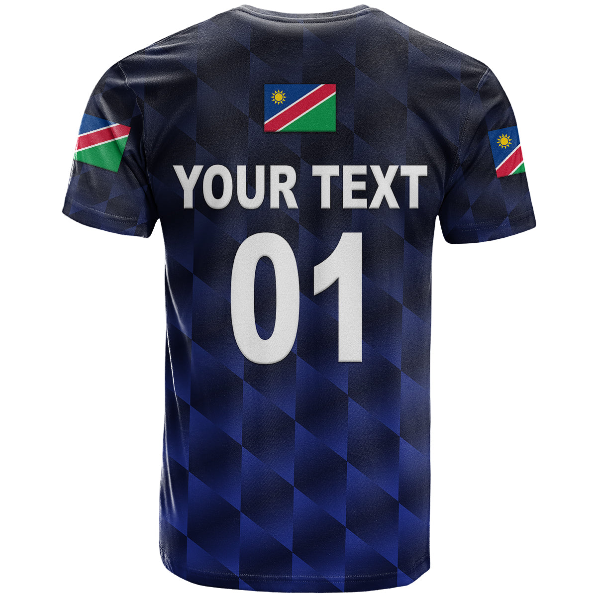 Custom Namibia Cricket T-Shirt Unique Style Navy Graphic Tee