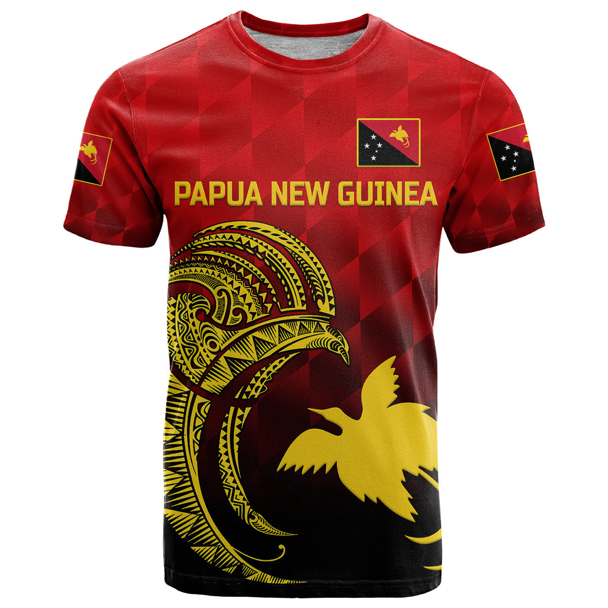 Custom Papua New Guinea Barramundis Cricket T-Shirt Birds Of Paradise Paradisaea Raggiana Original Red Graphic Tee
