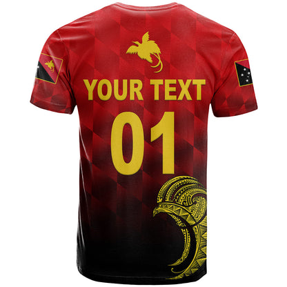 Custom Papua New Guinea Barramundis Cricket T-Shirt Birds Of Paradise Paradisaea Raggiana Original Red Graphic Tee