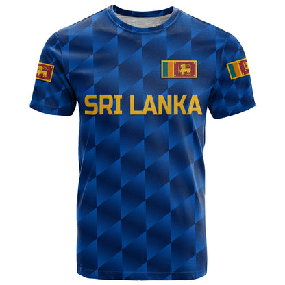 Custom Sri Lanka Cricket T-Shirt The Lions Unique Blue Graphic Tee