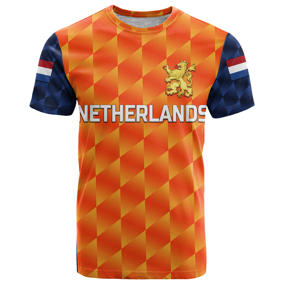 Custom Netherlands Cricket Dutch Lion T-Shirt Unique Orange Graphic Tee