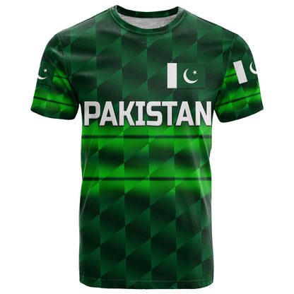 Custom Pakistan Cricket T-Shirt Pak Shaheens Unique Dark Green Graphic Tee