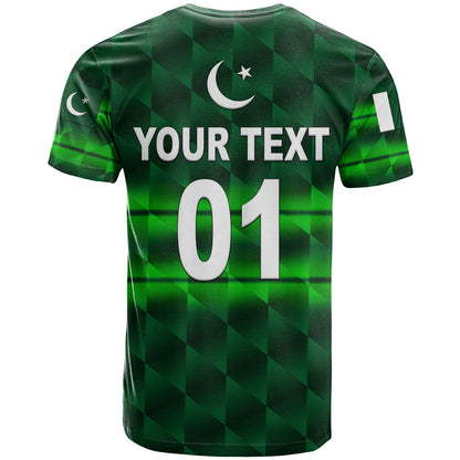 Custom Pakistan Cricket T-Shirt Pak Shaheens Unique Dark Green Graphic Tee