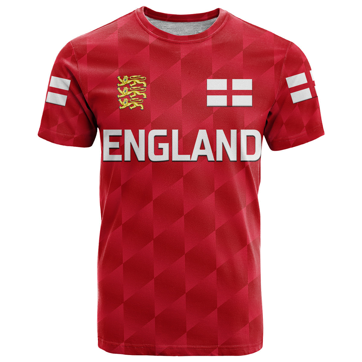 Custom England Cricket T-Shirt Unique Red Graphic Tee