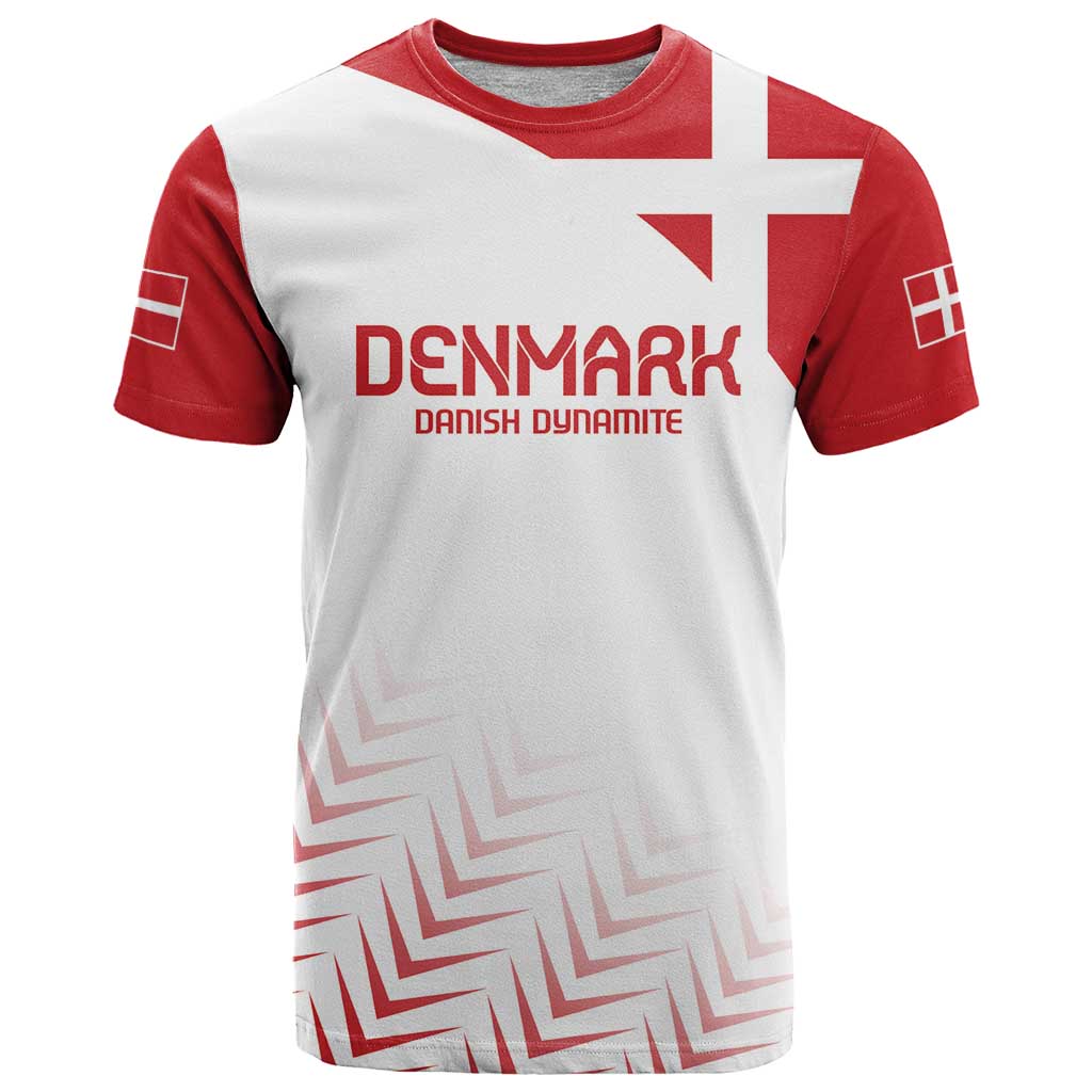 Custom Denmark Football T-Shirt Come On Danish Dynamite Graphic Tee