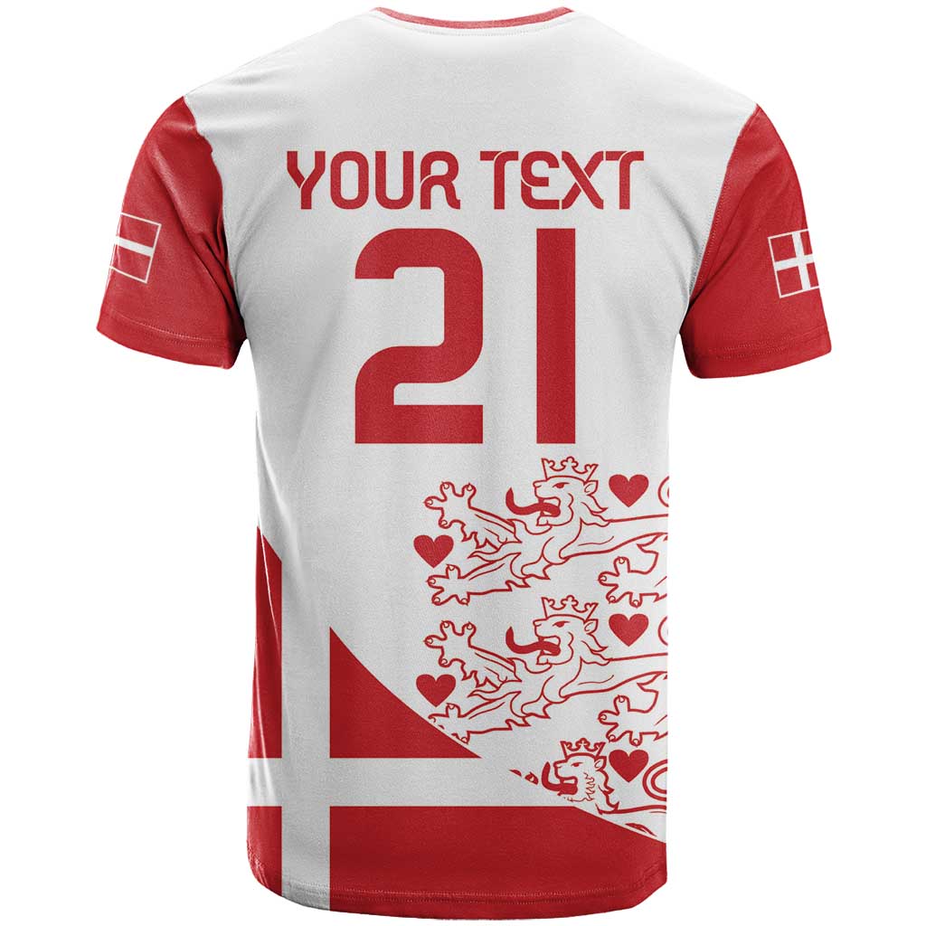 Custom Denmark Football T-Shirt Come On Danish Dynamite Graphic Tee