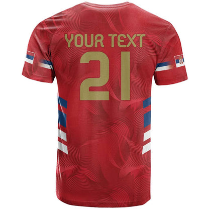Custom Serbia Football T-Shirt Fudbalska reprezentacija Srbije Graphic Tee