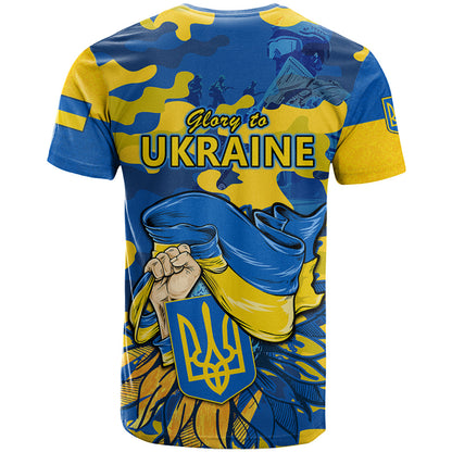 Ukraine T-Shirt Glory To Ukraine 32nd Independence Anniversary Graphic Tee