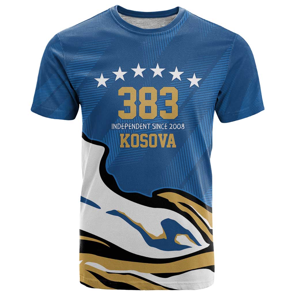 Personalized Kosova Nje Komb Nje Gjak T-Shirt Kosova 383 Independent Sice 2008 Graphic Tee