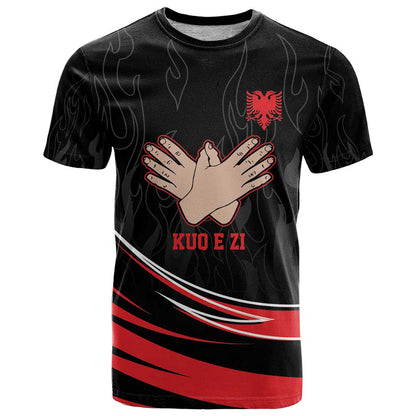 Personalized Shqipe Albania Nation Flag T-Shirt Kuq E Zi Tiranaproud Albanian Graphic Tee
