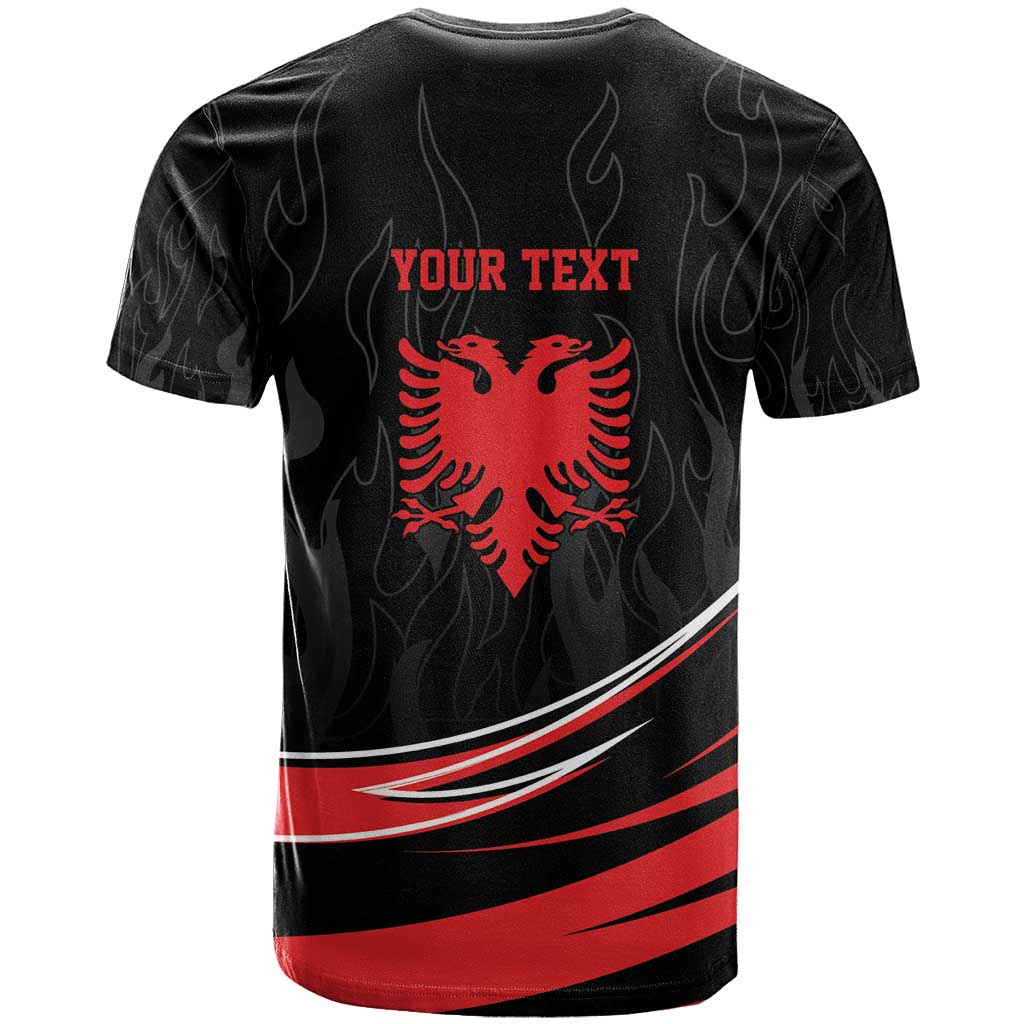 Personalized Shqipe Albania Nation Flag T-Shirt Kuq E Zi Tiranaproud Albanian Graphic Tee