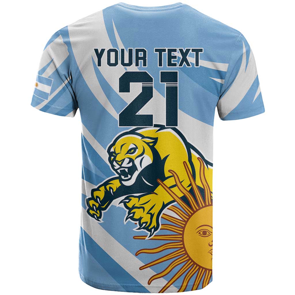 Custom Argentina Rugby Champion T-Shirt Los Puma with Sporty Style Graphic Tee