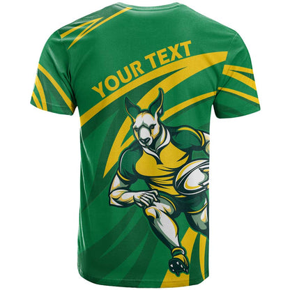 Personalized Australia Rugby Champion T-Shirt Wallabies Mascot with Sporty Style Graphic Tee