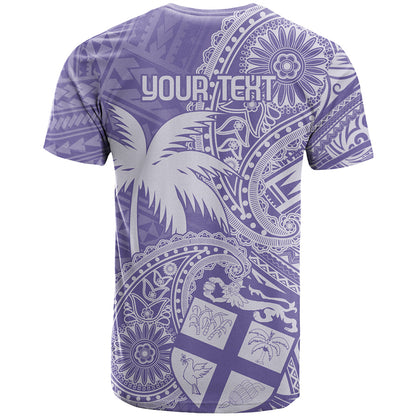 Custom Indo Fijians T-Shirt Fiji ke Hindustani Polyneisan Paisley Purple Style Graphic Tee