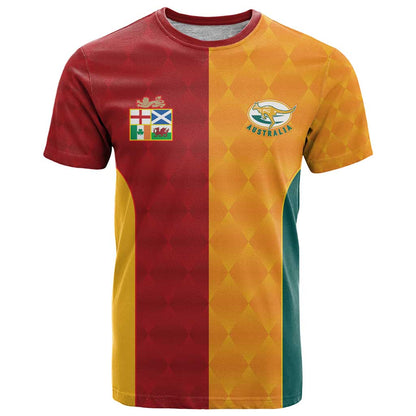 Custom British Lions Australia Wallabies T-Shirt Sporty Style Graphic Tee