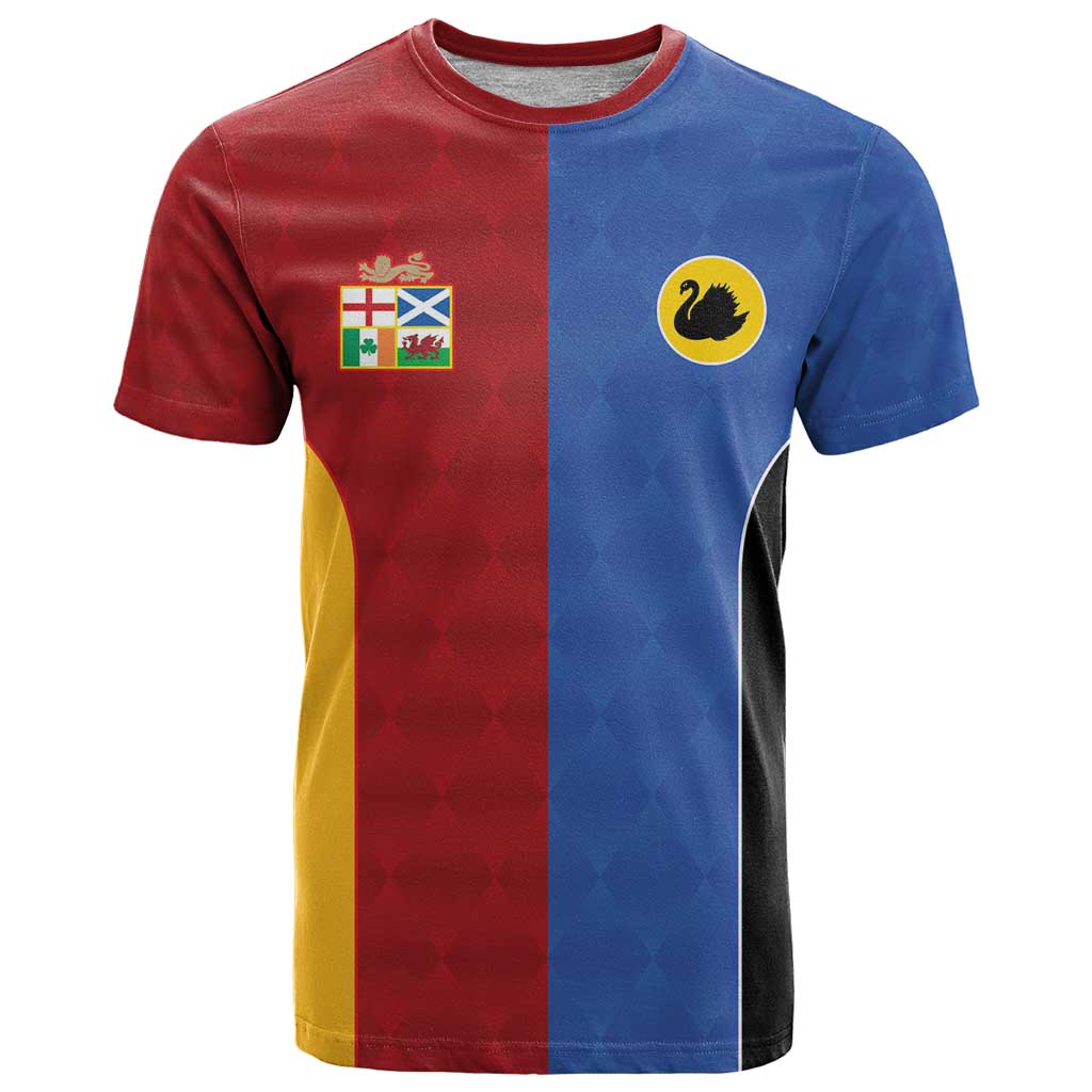 Custom British Lions Australia Western Force T-Shirt Sporty Style Graphic Tee