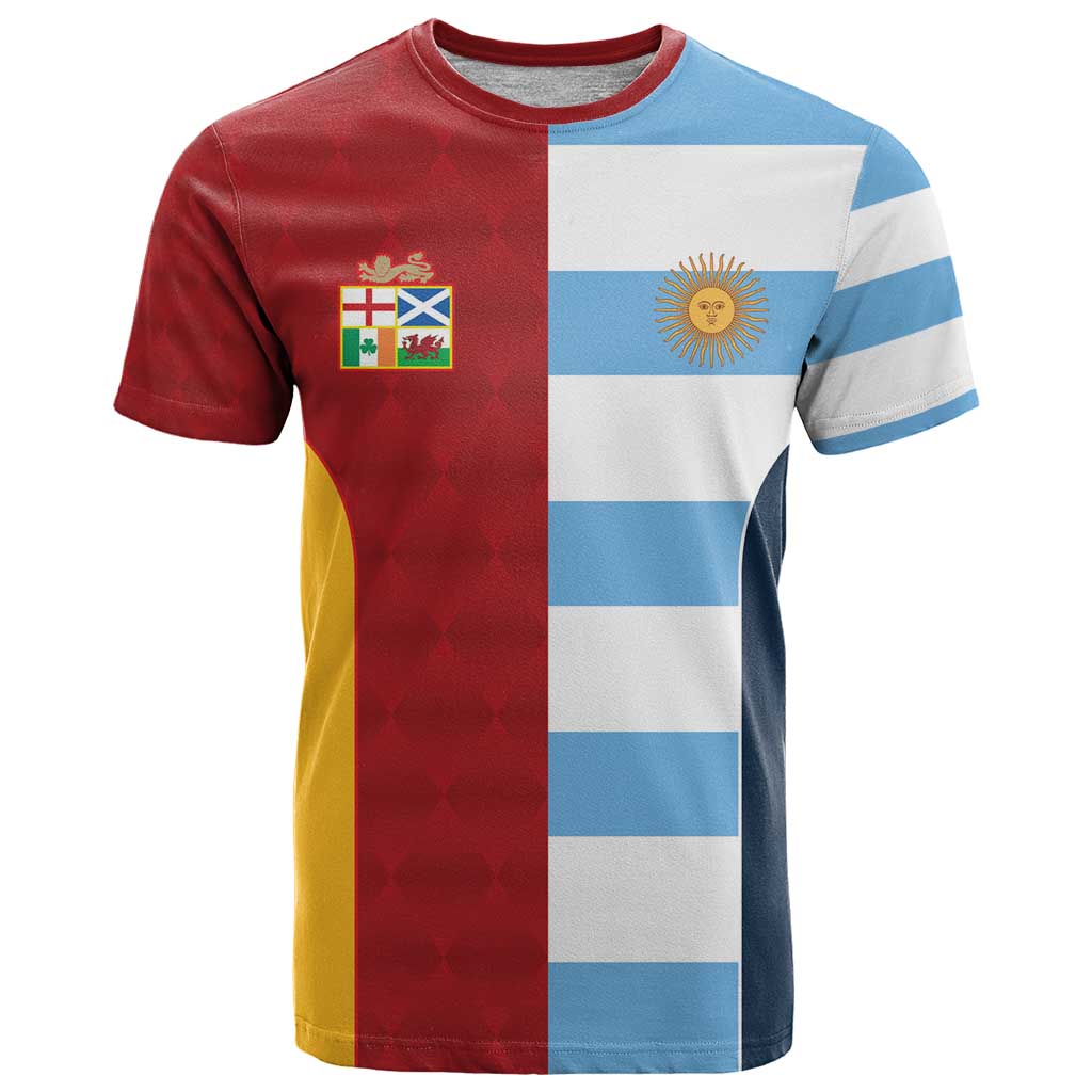 Custom British Lions-Argentina T-Shirt Sporty Style Graphic Tee