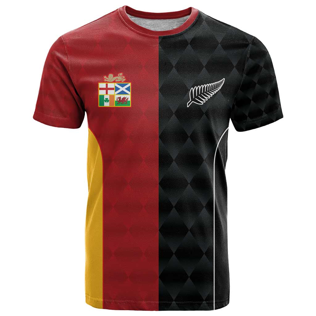 Custom British Lions New Zealand T-Shirt Sporty Style Graphic Tee