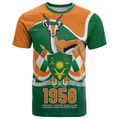Niger Republic Day Personalized T-Shirt Fraternite Travail Progres Graphic Tee