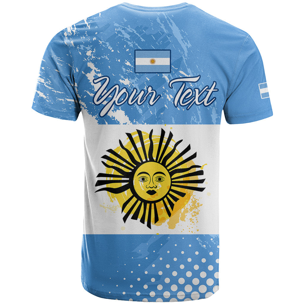 Custom Argentina National Flag Day T-Shirt Da de la Bandera Nacional Graphic Tee