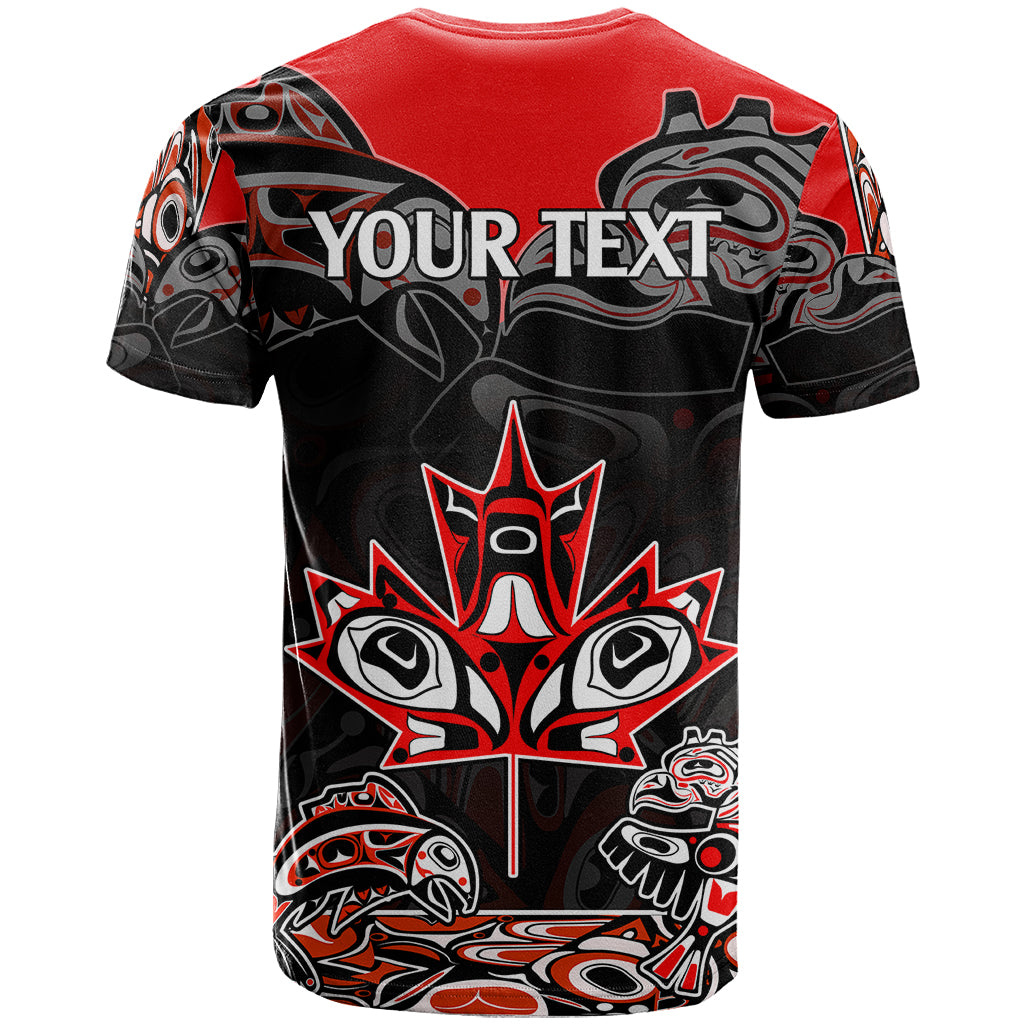 Custom Canada National Aboriginal Day T-Shirt Indigenous Art Stylization Graphic Tee