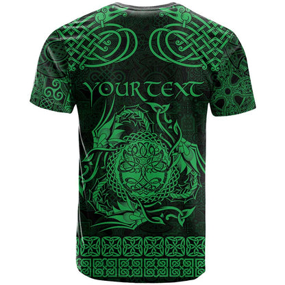 Personalized Radnorshire Sir Faesyfed T-Shirt Green Oak Tree Of Life Celtic-inspired Graphic Tee