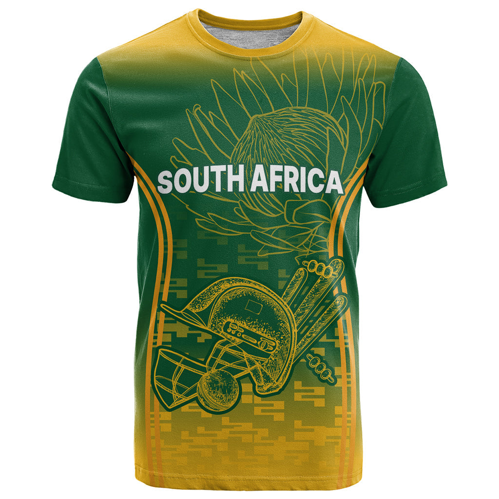 South Africa Cricket T-Shirt Go Proteas World Cup Version Sproty Graphic Tee