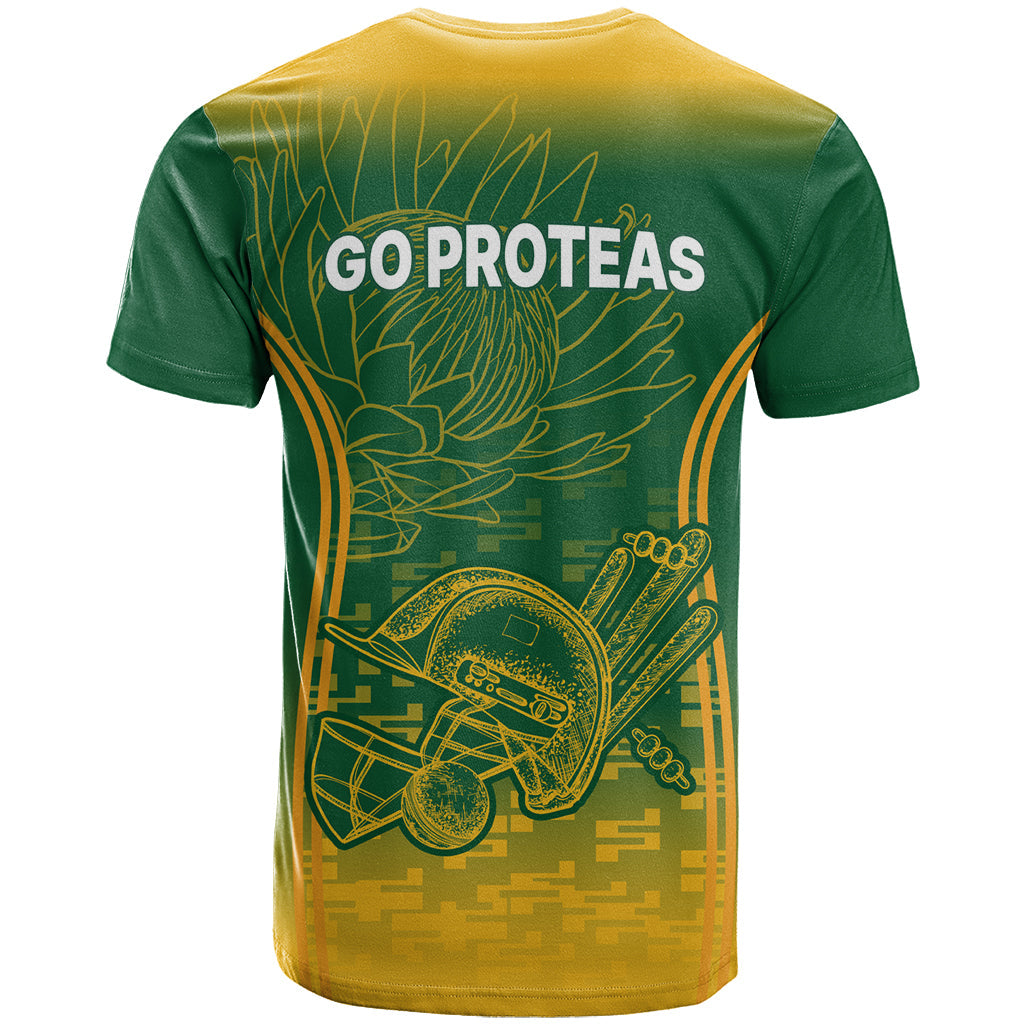 South Africa Cricket T-Shirt Go Proteas World Cup Version Sproty Graphic Tee
