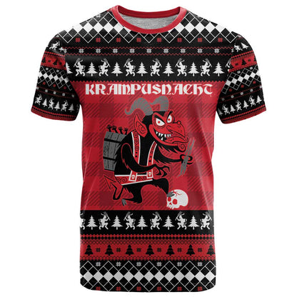 Merry Krampusnacht Personalized T-Shirt Austrian Bavaria Alpine Christmas Demons Graphic Tee
