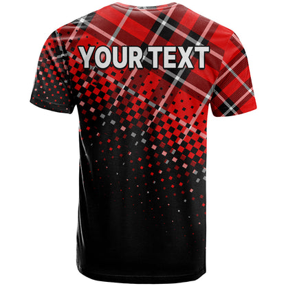 Custom Scottish Gaelic T-Shirt Crest Scotland Lion Tartan Graphic Tee