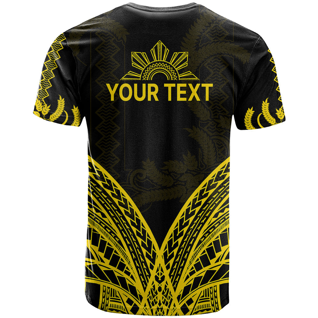 Personalised Philippines Independence Day T-Shirt Pechera With Side Barong Patterns Graphic Tee