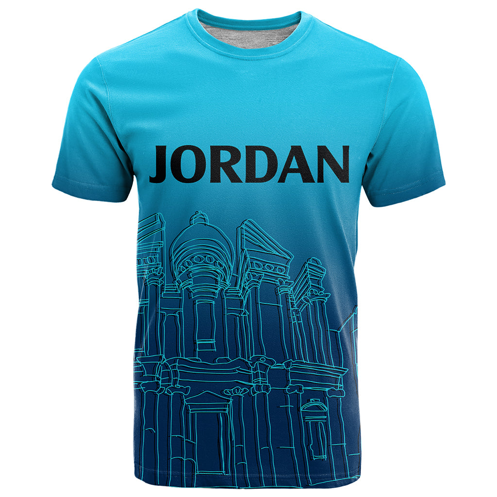 Jordan T-Shirt Al Khazneh in Jordan Blue Gradient Graphic Tee