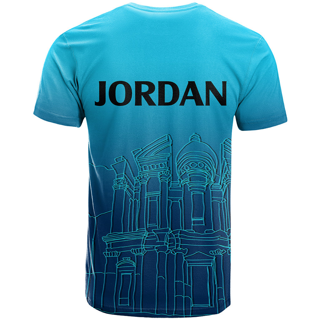 Jordan T-Shirt Al Khazneh in Jordan Blue Gradient Graphic Tee