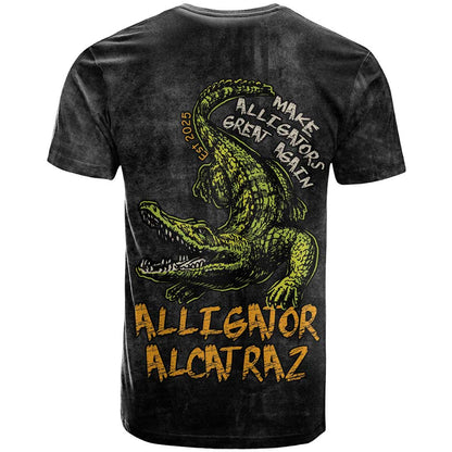 Alligator Alcatraz Est 2025 T-Shirt Vintage Retro Graphic Tee