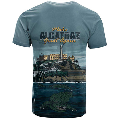 Make Alcatraz Great Again T-Shirt Vintage Retro Graphic Tee