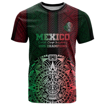 Mexico Football Custom T-Shirt Mexico's Make History 2025 Flag Style Graphic Tee
