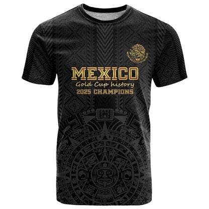 Mexico Football Custom T-Shirt Mexico's Make History 2025 Gold Style Graphic Tee