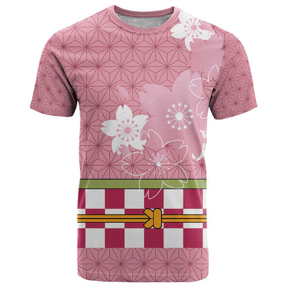 Japanese Asanoha Pattern T-Shirt Charm Against Evil Spirits Graphic Tee