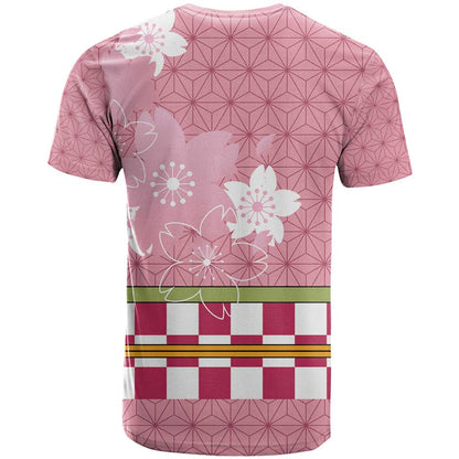 Japanese Asanoha Pattern T-Shirt Charm Against Evil Spirits Graphic Tee