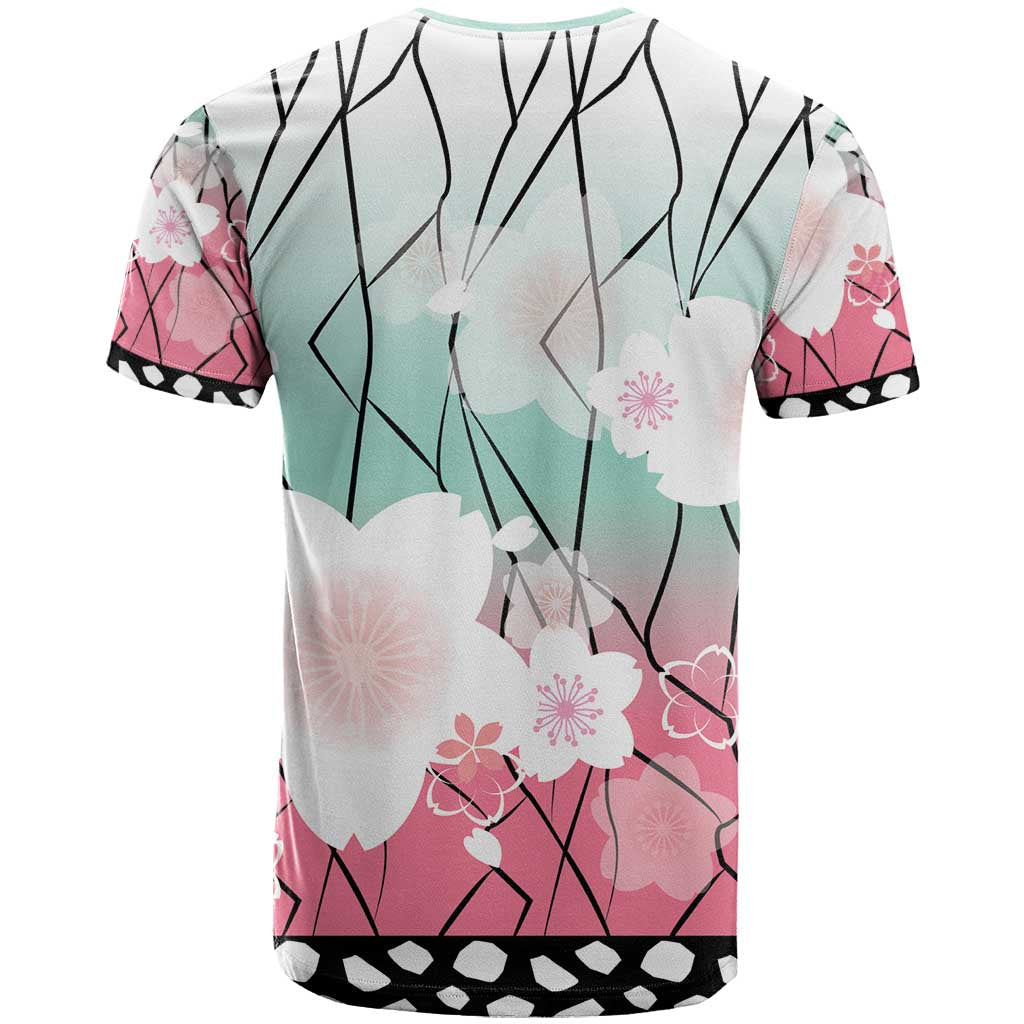 Japanese Kocho Pattern T-Shirt Insect Pillar Butterfly Flower Fairy Graphic Tee