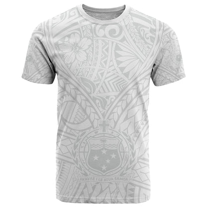Samoa Lotu Tamaiti T-Shirt Polynesian White Sunday Simple Graphic Tee