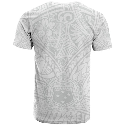 Samoa Lotu Tamaiti T-Shirt Polynesian White Sunday Simple Graphic Tee