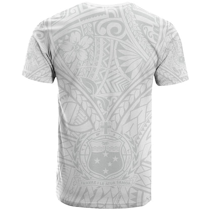 Samoa Lotu Tamaiti T-Shirt Polynesian White Sunday Simple Graphic Tee