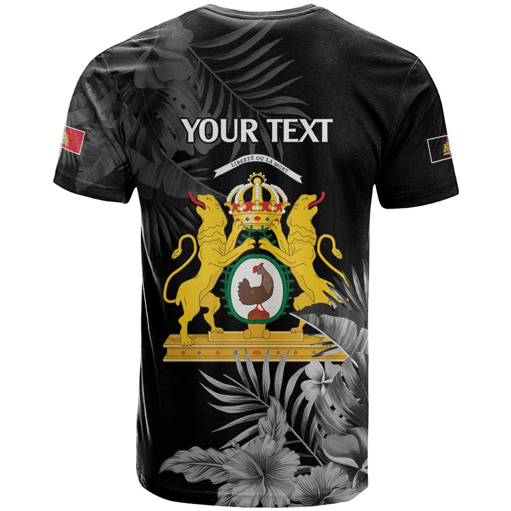 First Empire of Haiti Personalized T-Shirt Black Hibiscus Liberte ou la Mort! Graphic Tee