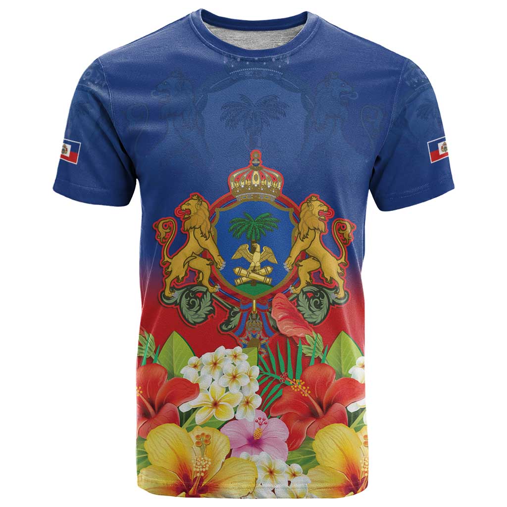 Second Empire of Haiti 1849-1859 Personalized T-Shirt Tropical Hibiscus Flowers Graphic Tee