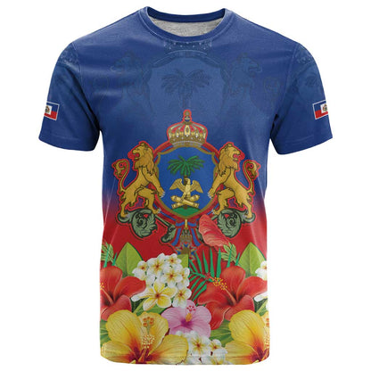 Second Empire of Haiti 1849-1859 Personalized T-Shirt Tropical Hibiscus Flowers Graphic Tee