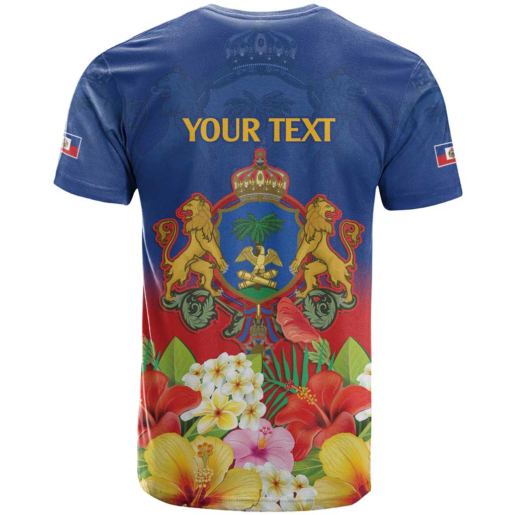 Second Empire of Haiti 1849-1859 Personalized T-Shirt Tropical Hibiscus Flowers Graphic Tee
