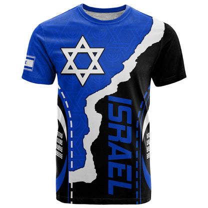 Israel T-Shirt Stars of David Sporty Style Graphic Tee